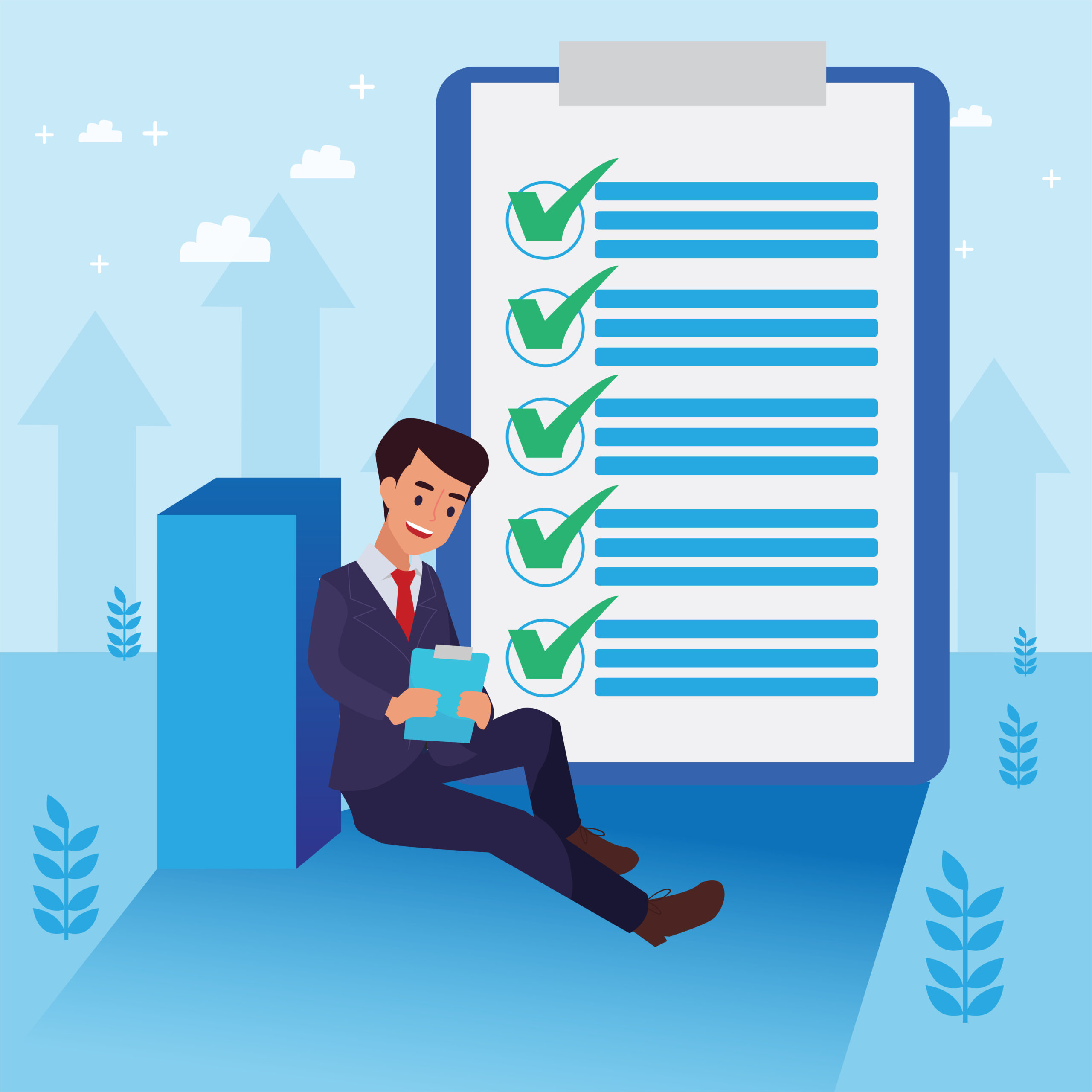 PCO Licence Application Checklist on a clipboard