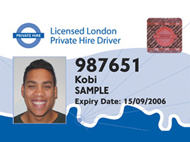 PCO Licence Card London