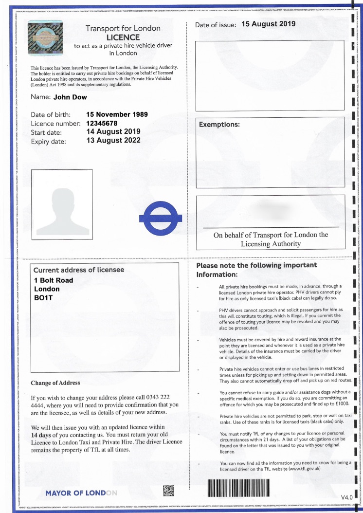 PCO Driving Licence Application